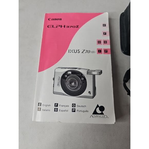 Canon ELPH 370Z Compact Point/Shoot Film Camera Tested & Works, w/ Leather Case - Picture 3 of 16